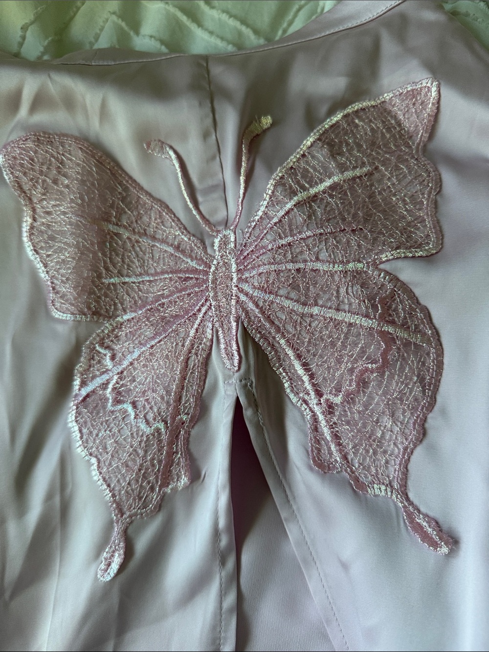 For Love & Lemons Lilac Butterfly Embroidered Skirt - Picture 2 of 4